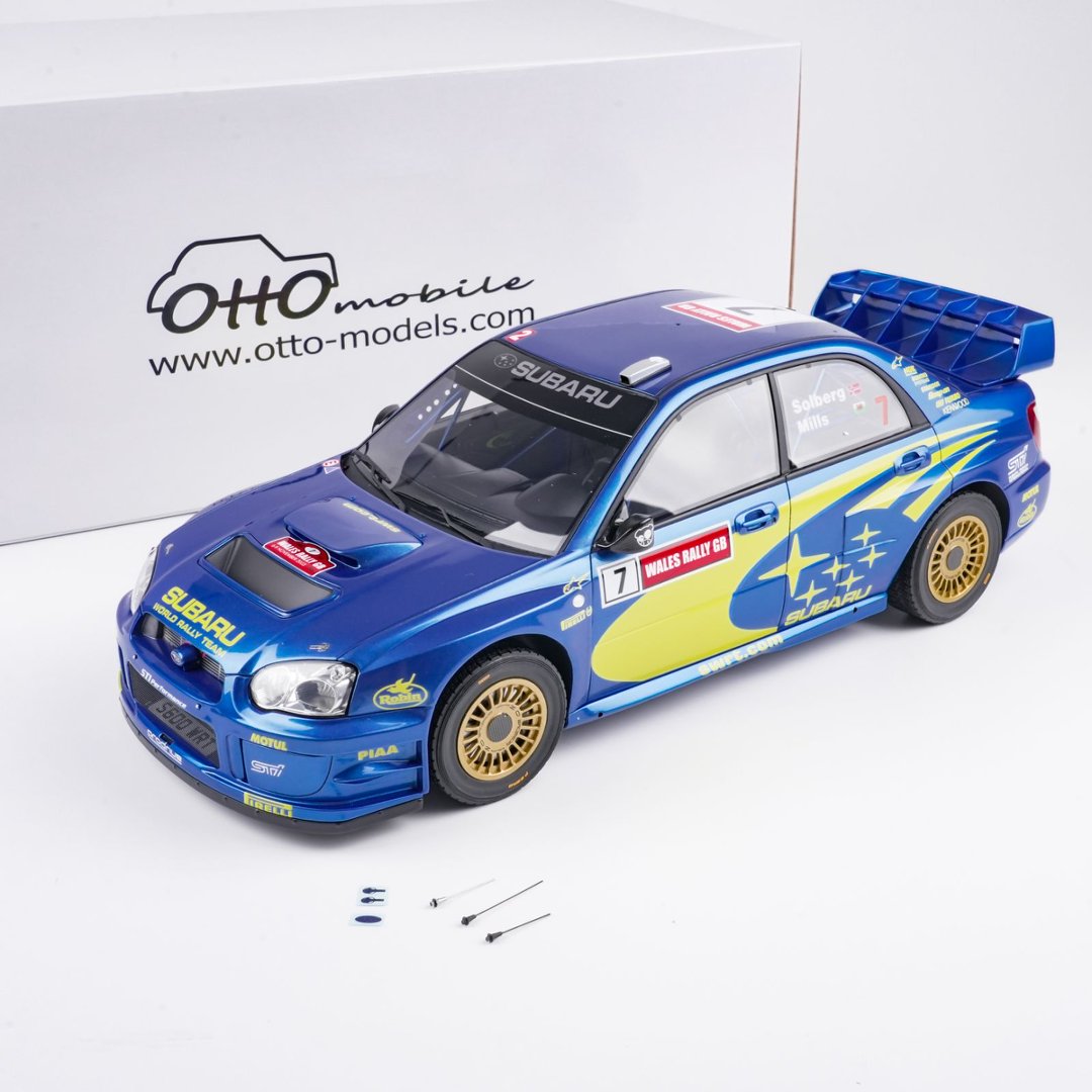 OttO 1:12 SUBARU IMPREZA (S9) WRC BLUE P. SOLBERG WALES RALLYE