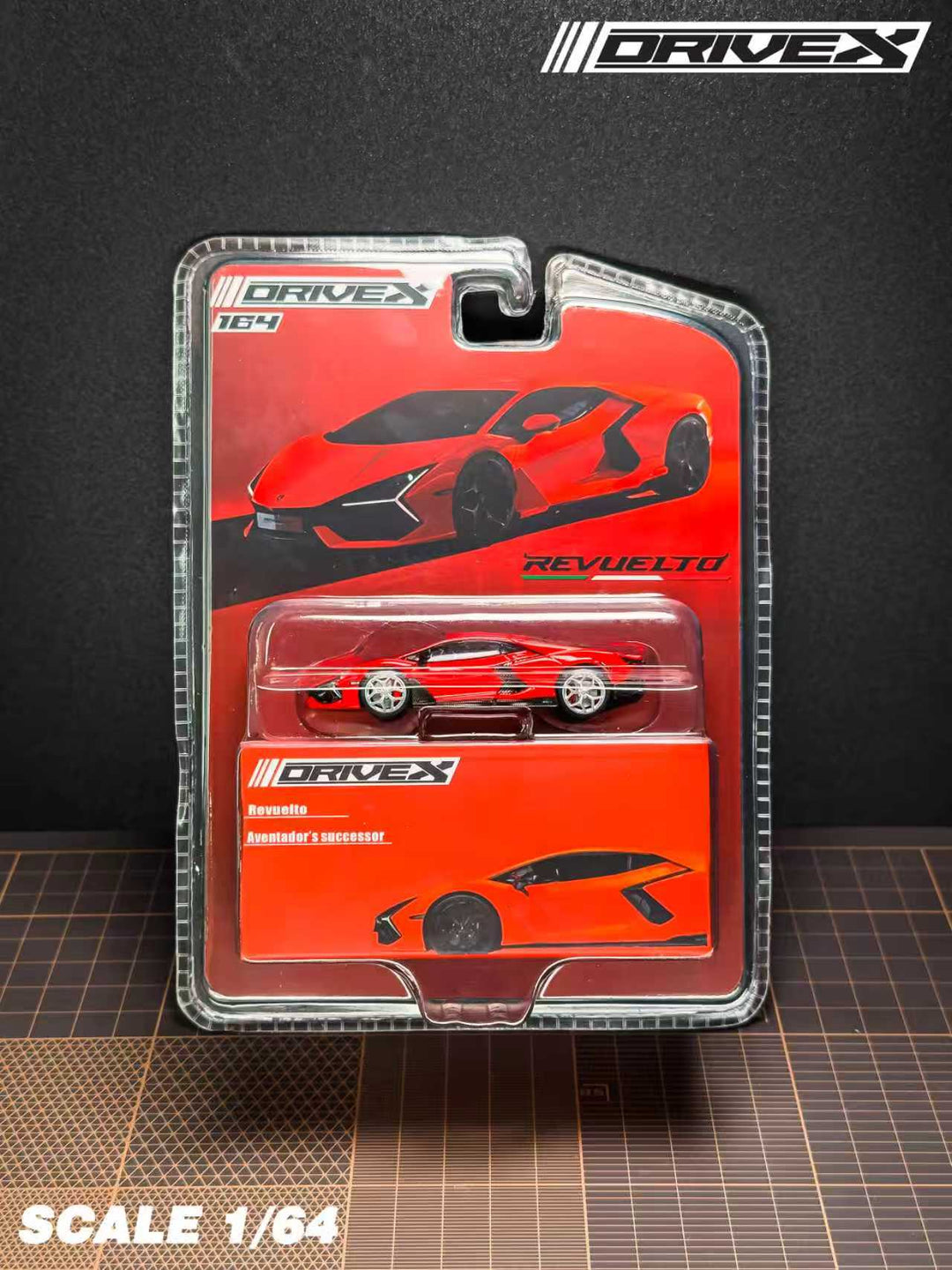 [Preorder] Drive X 1:64 Lamborghini Revuelto Hanging Card Board (7 Colours)