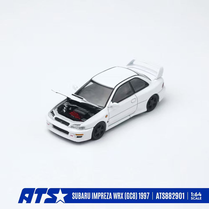 [Preorder] ATS Model 1:64 Subaru IMPREZA WRX (GC8) 1997 White/Black ATS882901/ ATS882902