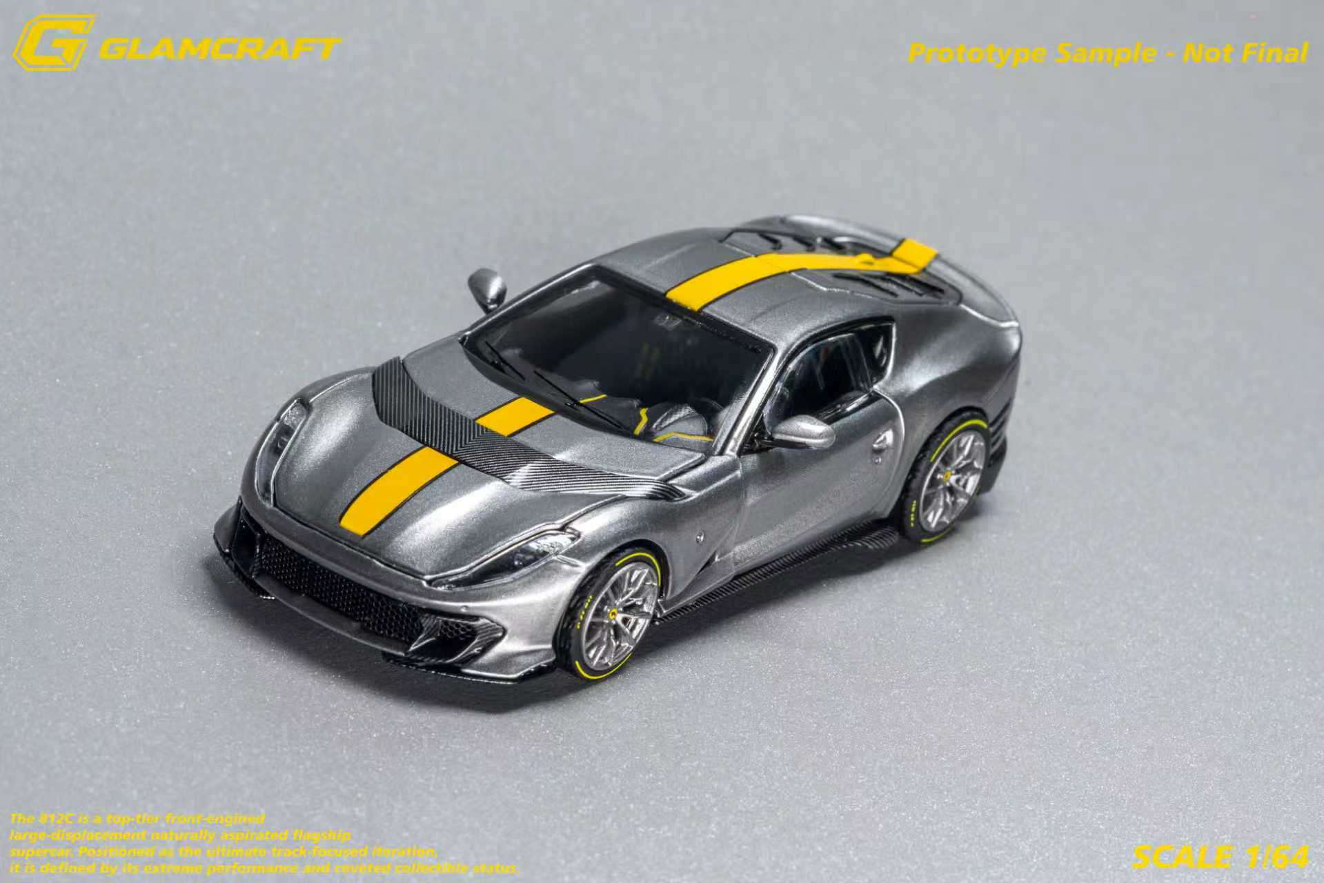 Preorder] GlamCraft 1:64 Ferrari 812C Grey – Horizon Diecast