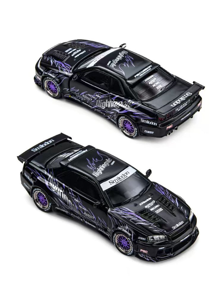 [Preorder] TimeMicro × PSC DESIGN 1:64 R34 "SMILODON" Black Nightingale &amp; Silver (2 Colours) TM648409/ TM648410