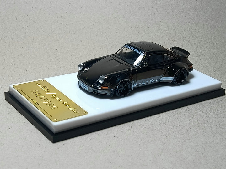 Model Collect 1:64 Porsche Rauh-Welt RWB930 Ducktail Chrome Gunmetal Black