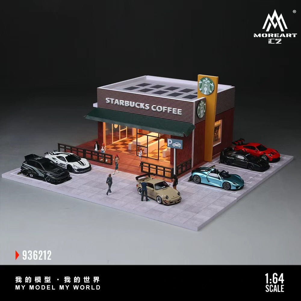 [Preorder] MoreArt 1:64 STARBUCKS STORE MINIATURE SCENE MO936212