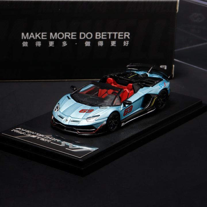 [Preorder] Maxwell Model 1:64 Lamborghini Aventador SVJ63 Roadster (2 Colours)