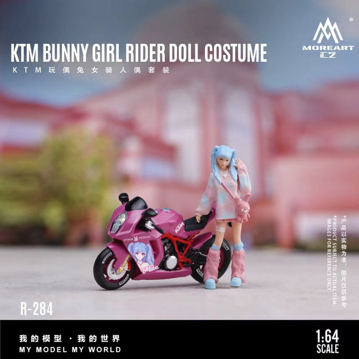 [Preorder] MoreArt 1:64 KTM BUNNY GIRL RIDER DOLL COSTUME MO222284