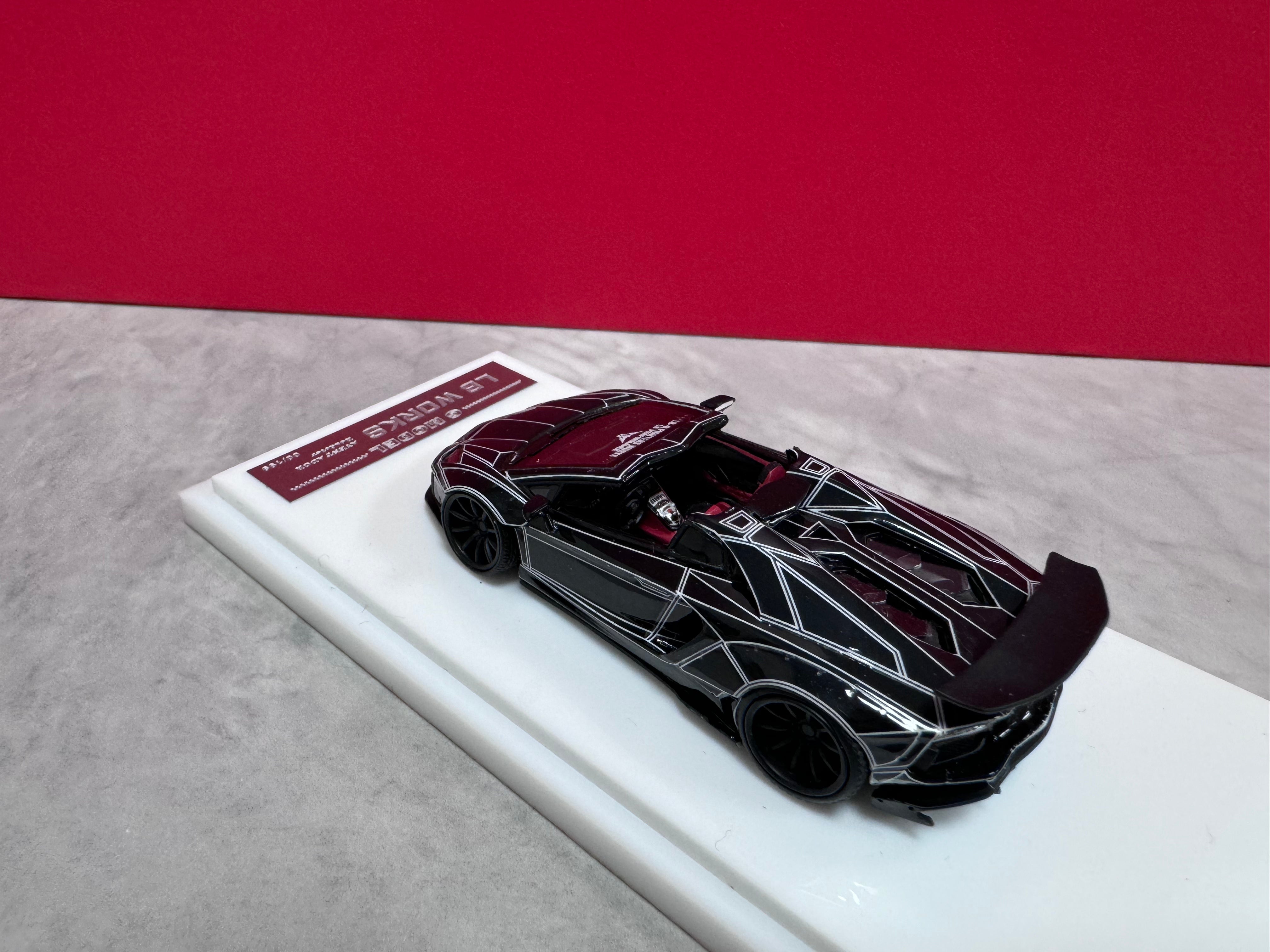 G Model 1:64 LB WORKS Lamborghini Aventador Roadster (6 Colours