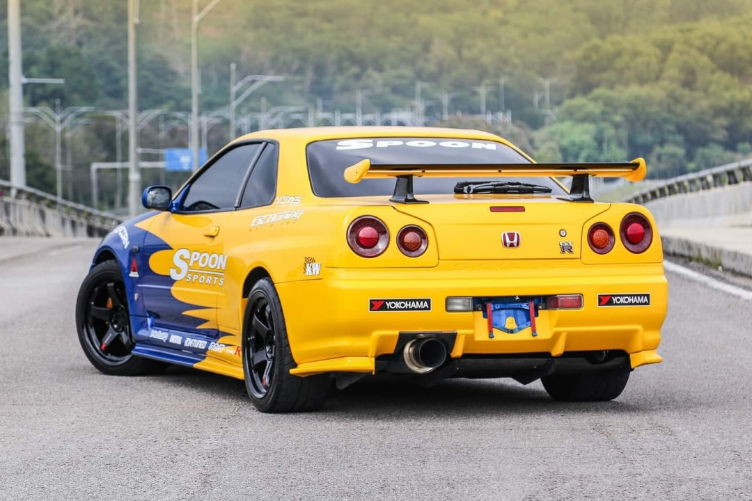 [Preorder] Fast Speed 1:64 Nissan Skyline GT-R R34 5th generation BNR34 - Spoon Blue Yellow