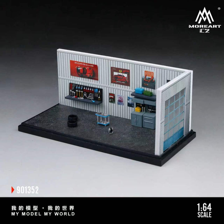 [Preorder] MoreArt 1:64 SCENE OF THE CAR REPAIR WORKSHOP MO901352