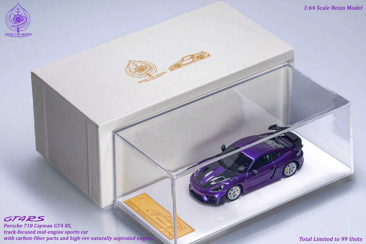 [Preorder] JINYE Car Model 1:64 Porsche 718 M4 GTS (9 Colours)