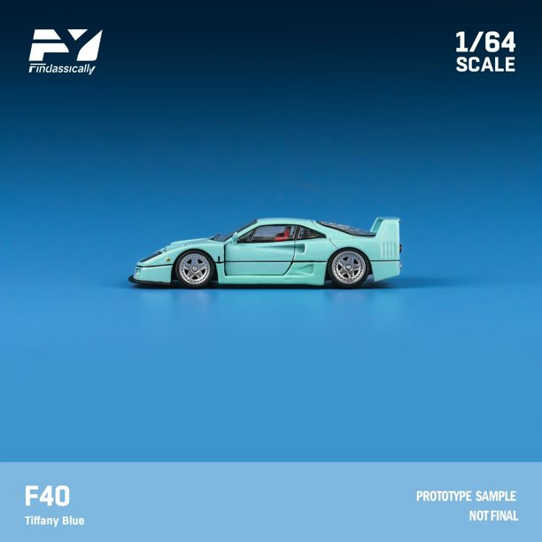 Finclassically 1:64 F40 Tiffany Blue