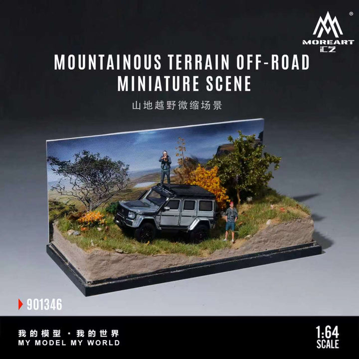 [Preorder] MoreArt 1:64 MOUNTAINOUS TERRAIN OFF-ROADMINIATURE SCENE MO901346