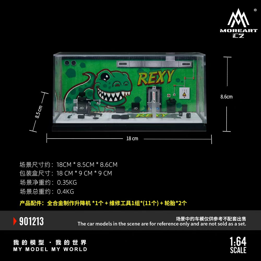 [Preorder] MoreArt 1:64 Maintenance room Dino Livery MO901213/MO901214