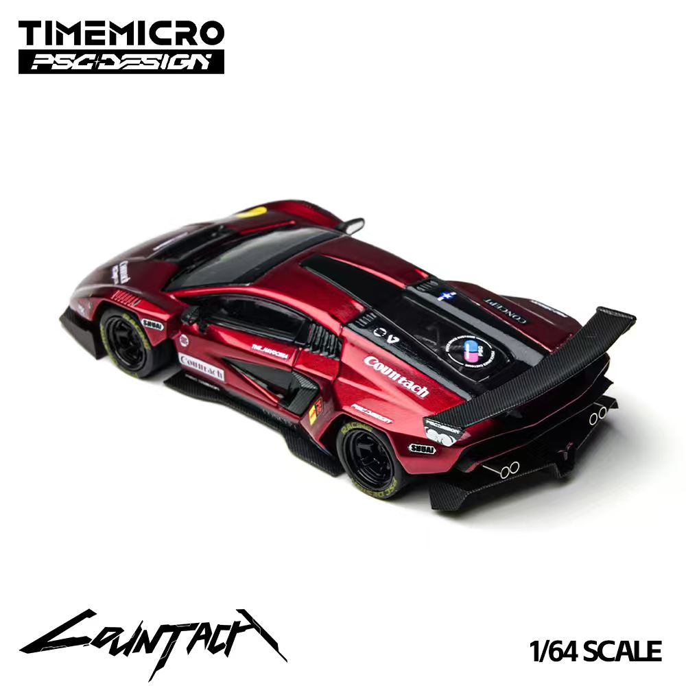 [Preorder] TimeMicro X PSC DESIGN 1:64 Lamborghini Countach “V” Scarlet TM647705
