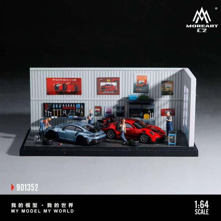[Preorder] MoreArt 1:64 SCENE OF THE CAR REPAIR WORKSHOP MO901352