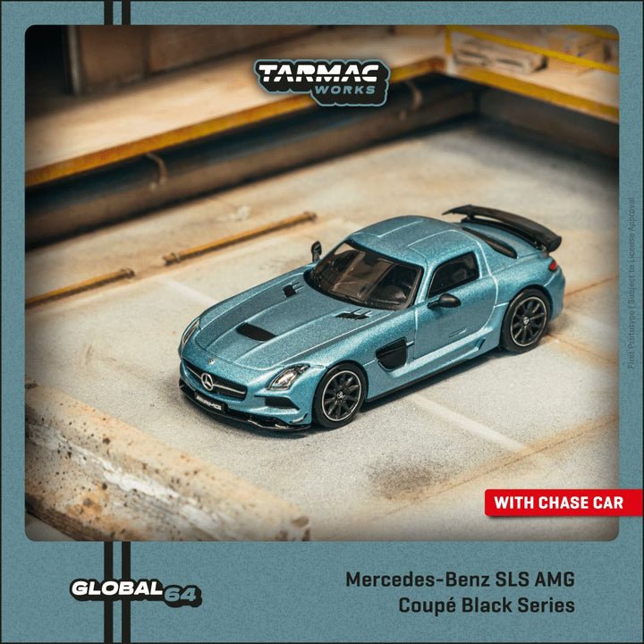 [Preorder] Tarmac Works 1:64 Mercedes-Benz SLS AMG Coupé Black Series Matte Blue T64G-027-MB