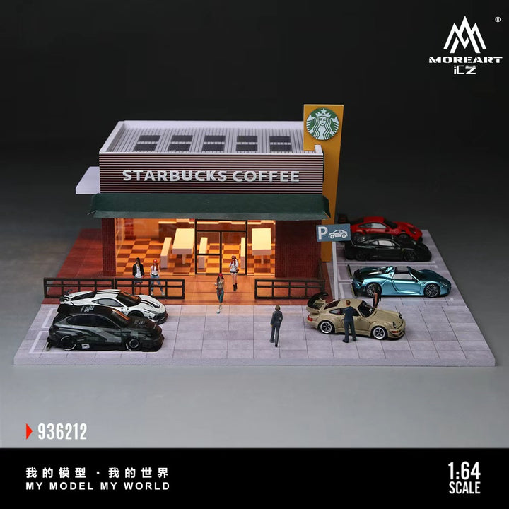 [Preorder] MoreArt 1:64 STARBUCKS STORE MINIATURE SCENE MO936212