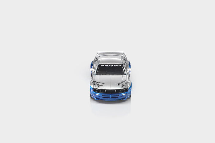 [Preorder] Model Model 1:64 Pandem Mustang Blue Silver MM64-PM-009