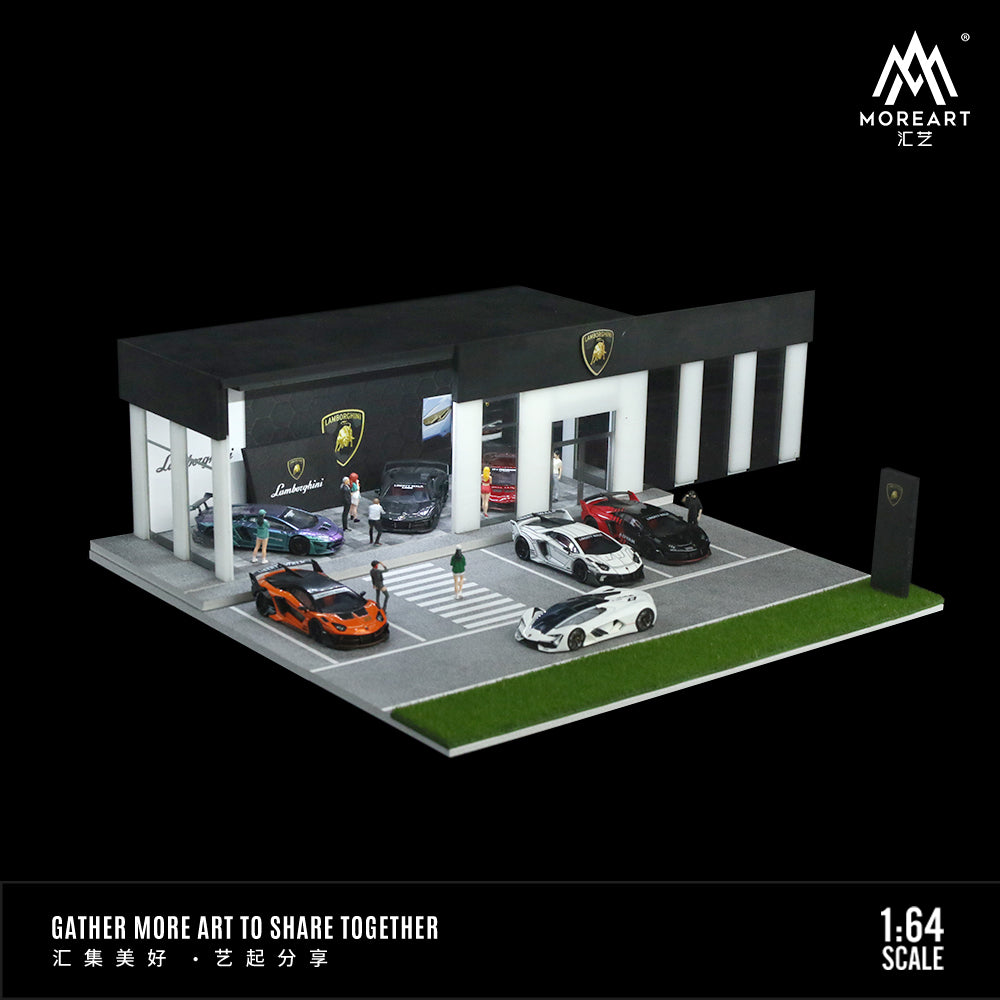 [Preorder] MoreArt 1:64 Lamborghini Showroom Scene Model