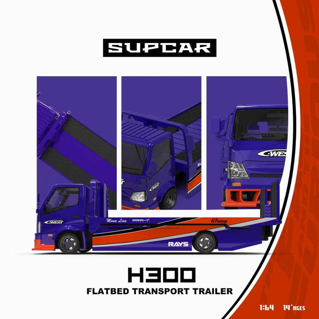 [Preorder] SUPCAR 1:64 H300 Flatbed Transport Trailer Fast &amp; Furious 3 Mona Lisa Livery SC647256