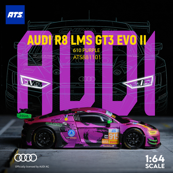 [Preorder] ATS Model x Winner Modern 1:64 AUDI R8 LMS GT3 EVO II - 610 ATS881101