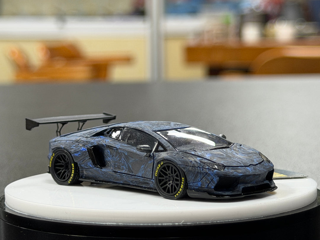 [Preorder] PGM 1:64 Lamborghini LB700 Blue Carbon Real Carbon