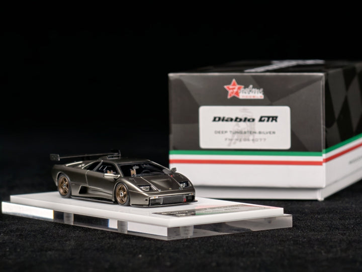 FuelMe 1:64 Lamborghini Diablo GTR Dark Tungsten Silver