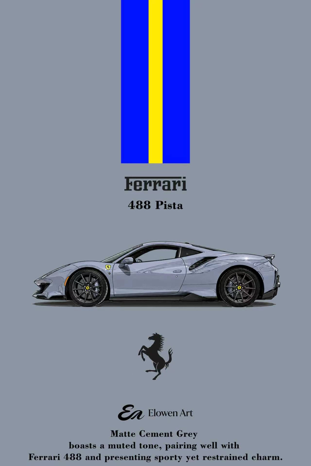 [Preorder] Elowen Art 1:64 488 Pista (5 Colours)
