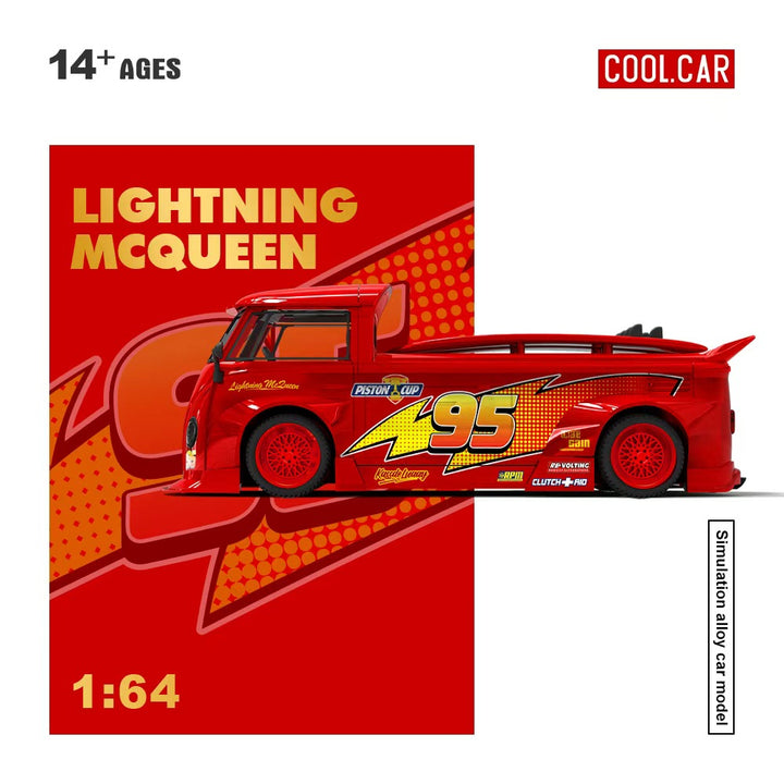 [Preorder] Cool Car 1:64 Volkswagen T1 Lightning McQueen Livery CC643923