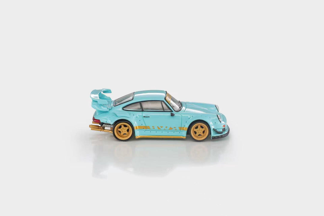 [Preorder] ModelModel 1:64 Porsche RWB 930 Tiffany Blue MM64-RWB930-006