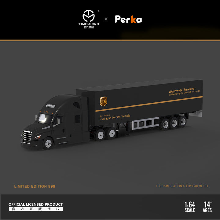 [Preorder] Time Micro X Perka 1:64 Freightliner container truck (2 Versions)