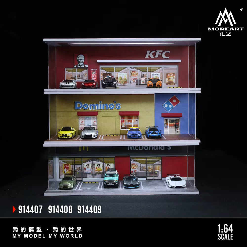 [Preorder] MoreArt 1:64 THEME LIGHTING ASSEMBLY SCENE (3 Versions) MO914407/MO914408/MO914409