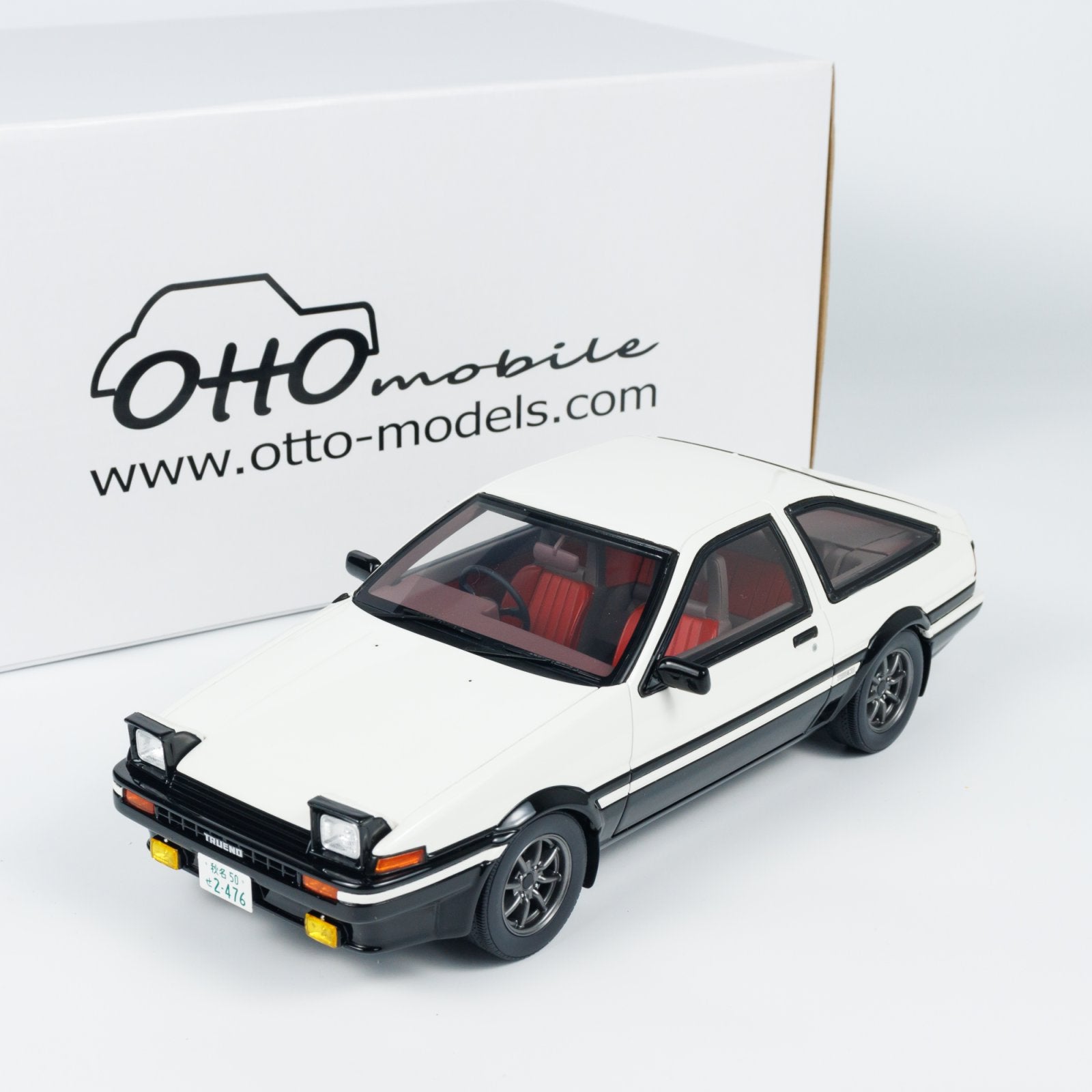 OttO 1:18 TOYOTA SPRINTER TRUENO AE86 WHITE OT444B – Horizon