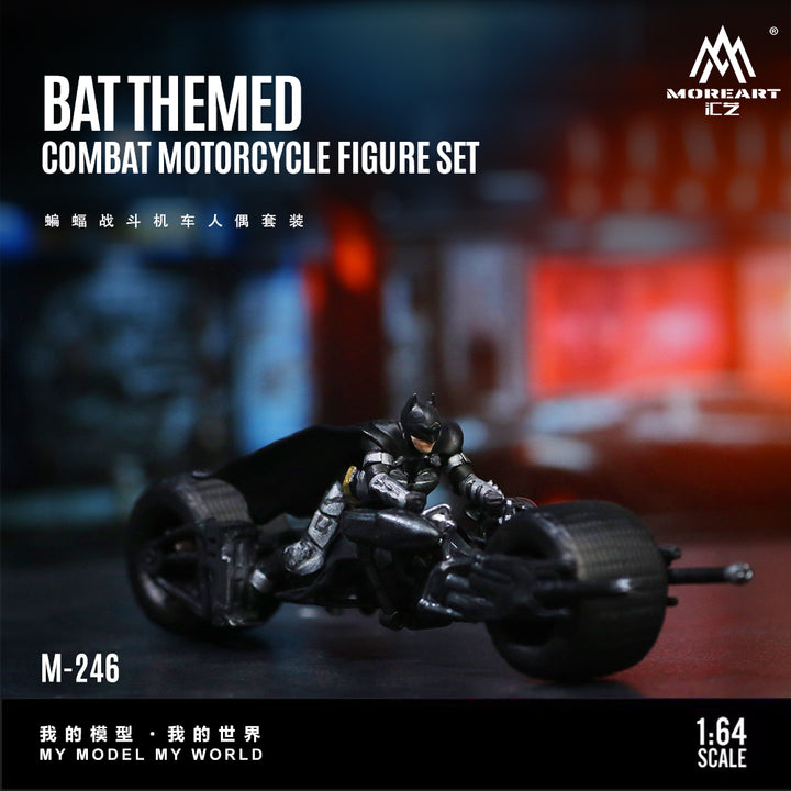 [Preorder] MoreArt 1:64 BAT THEMED COMBAT MOTORCYCLE MO222246