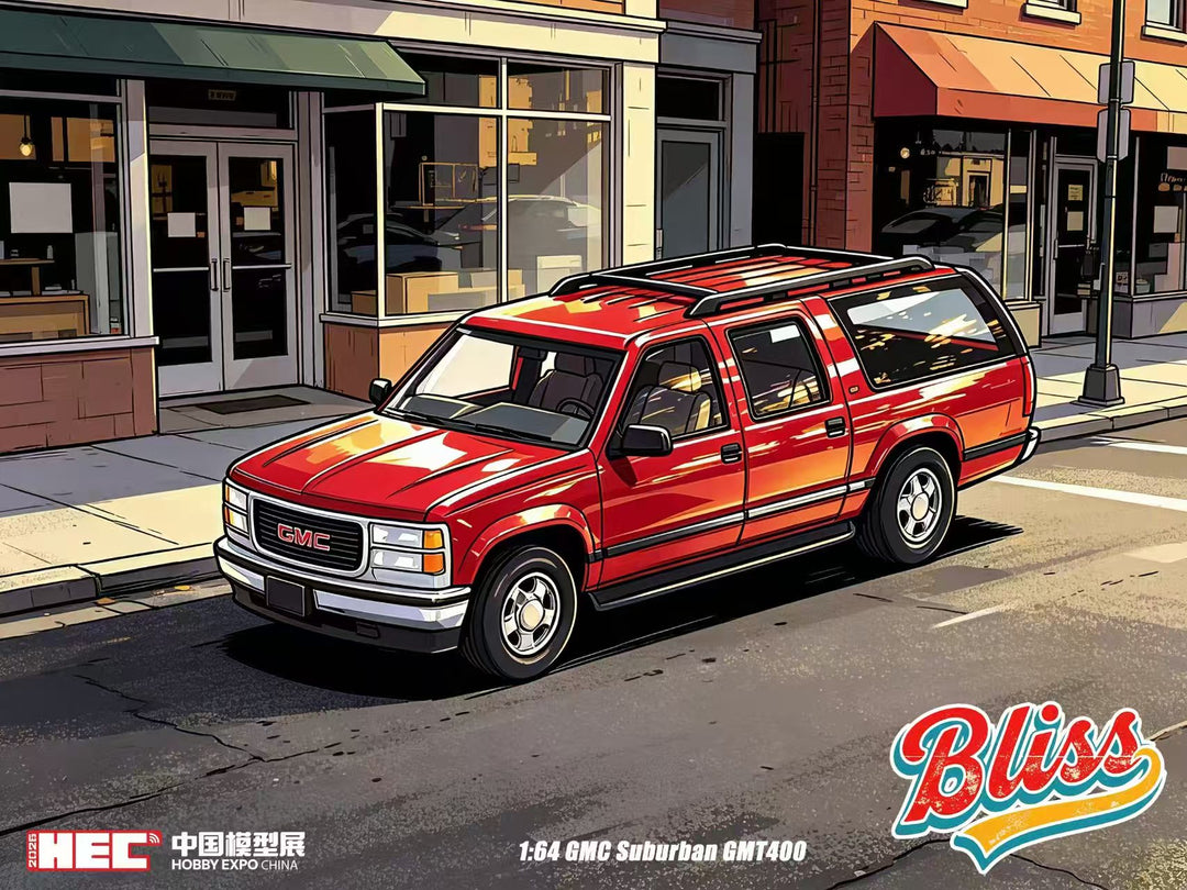 [Preorder] BLISS 1:64 GMC Suburban GMT400 (3 Colours)