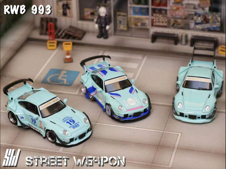 Street Weapon 1:64 Porsche RWB 993 (3 Versions)