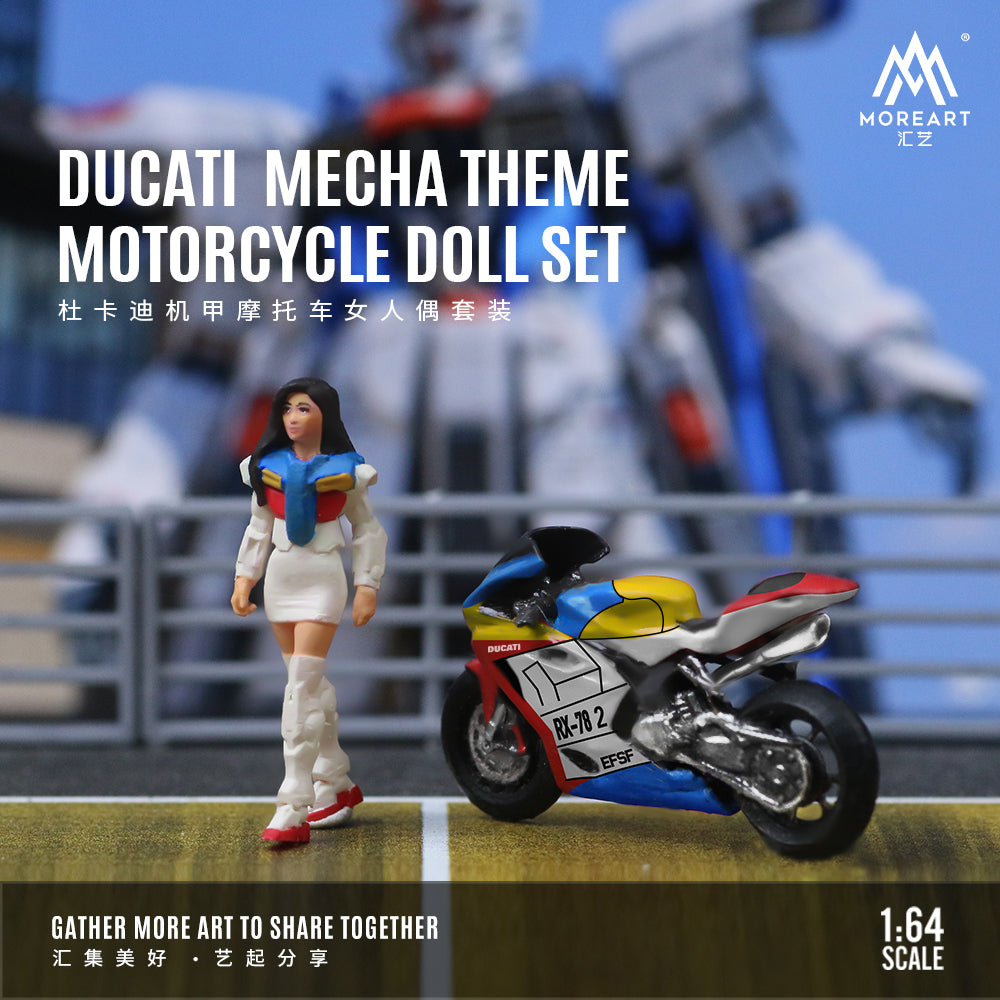 [Preorder] MoreArt 1:64 Ducati Mecha Theme MOTORCYCLE DOLL