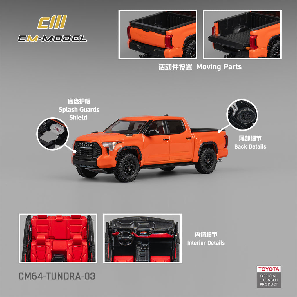 美良品 TEAM DESCENT ミドラー Preorder] CM Model 1:64 Toyota Tundra TRD Orange CM64-Tundra-03