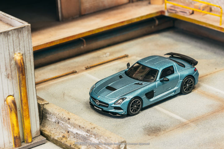 [Preorder] Tarmac Works 1:64 Mercedes-Benz SLS AMG Coupé Black Series Matte Blue T64G-027-MB