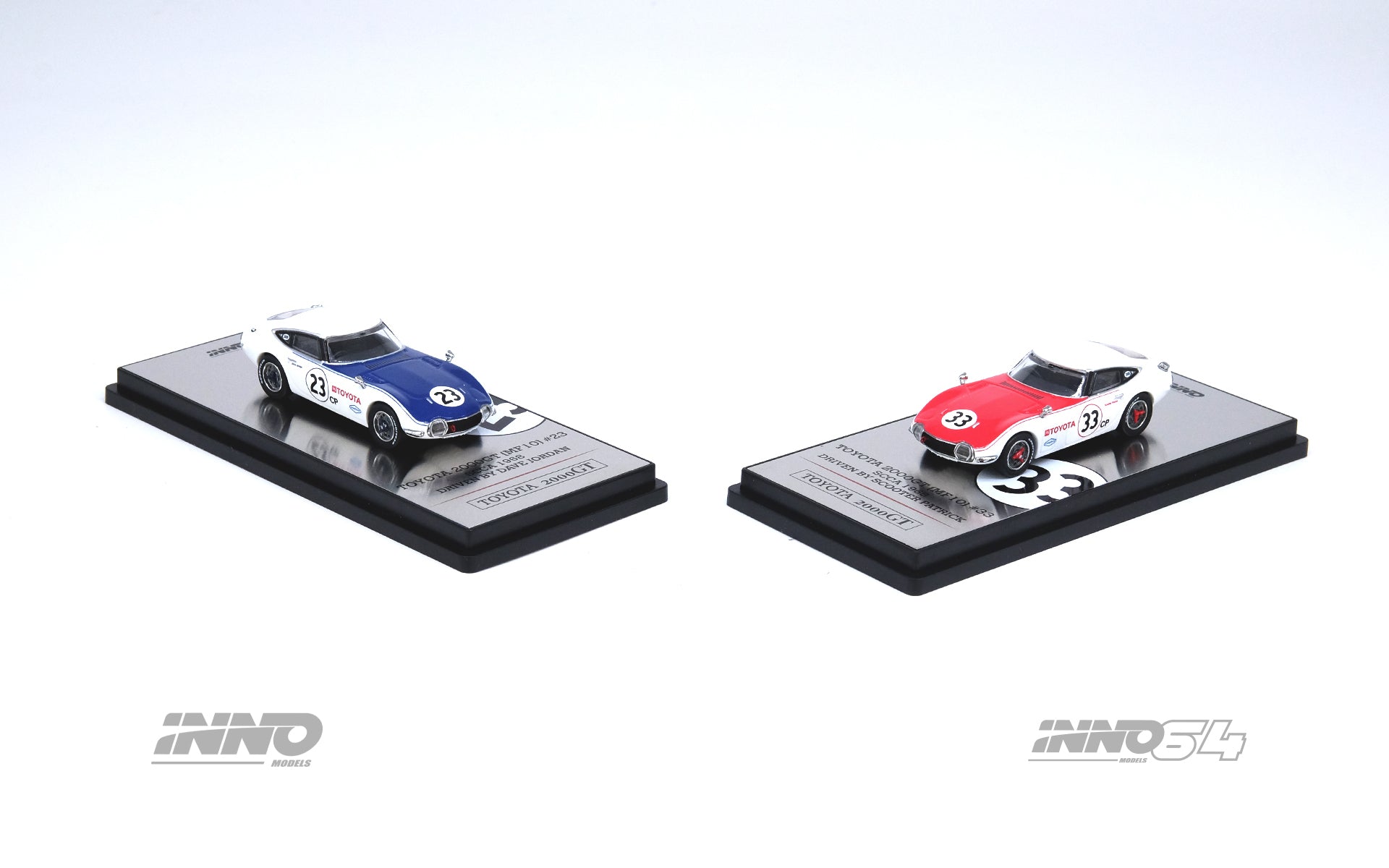 Inno64 1:64 Toyota 2000GT #23 & #33 SCCA 1968 Box Set Collection