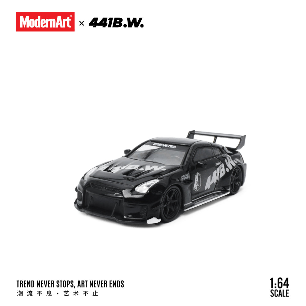 [Preorder] ModernArt 1:64 Nissan GTR35 &amp; Mercedes Actros Truck set (2 Versions) MD641530/MD641531