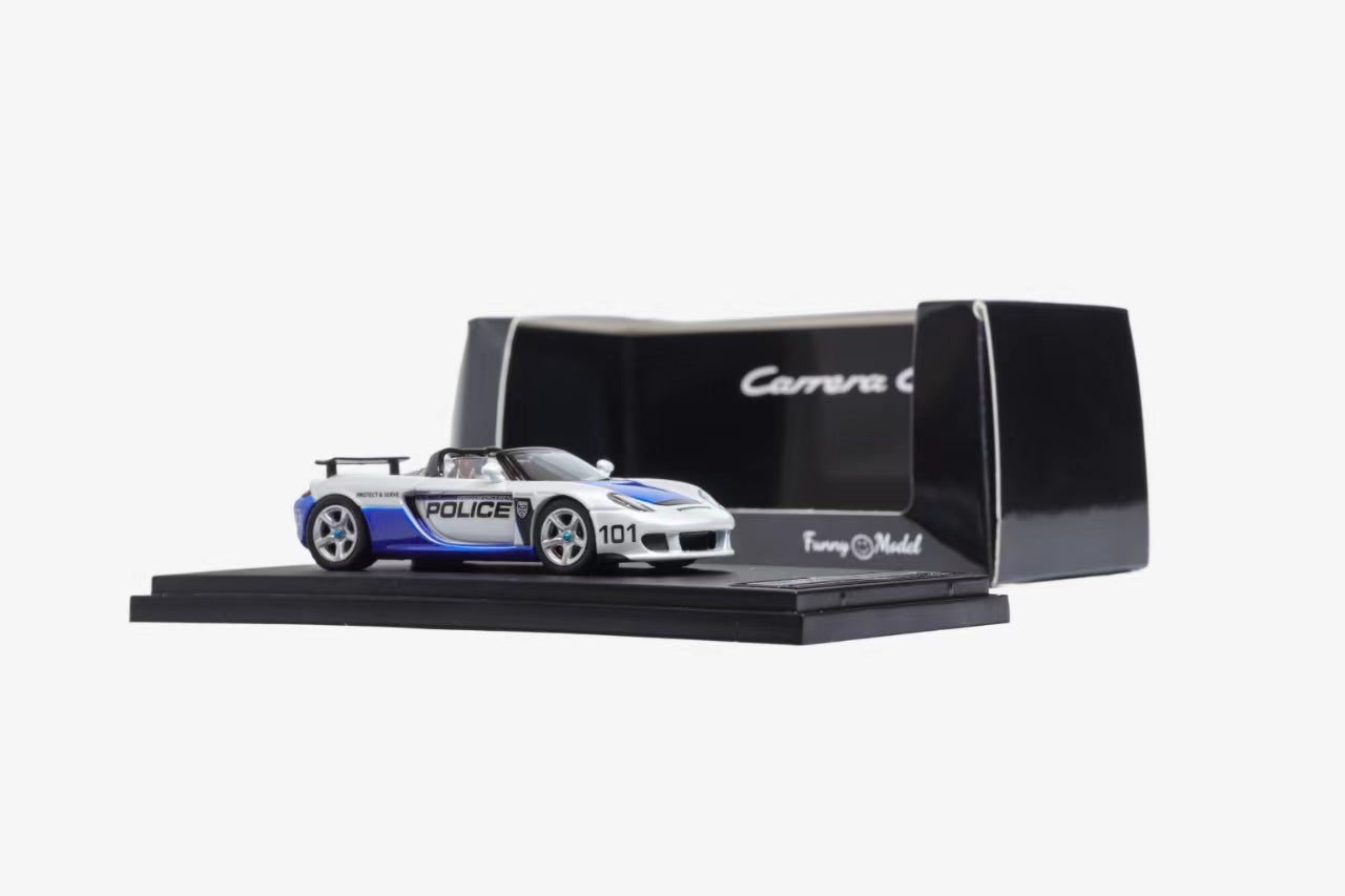 Funny Model 1:64 Porsche Carrera GT - Police Verison – Horizon Diecast