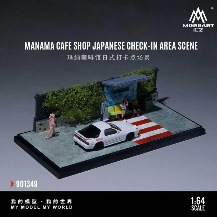 [Preorder] MoreArt 1:64 MANAMA CAFE SHOP JAPANESE CHECK-IN AREA SCENE MO901349