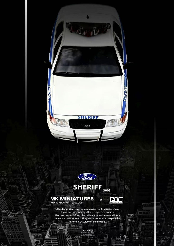[Preorder] MK Miniatures X GOC 1:64 Ford Victoria Crown SHERIFF Livery