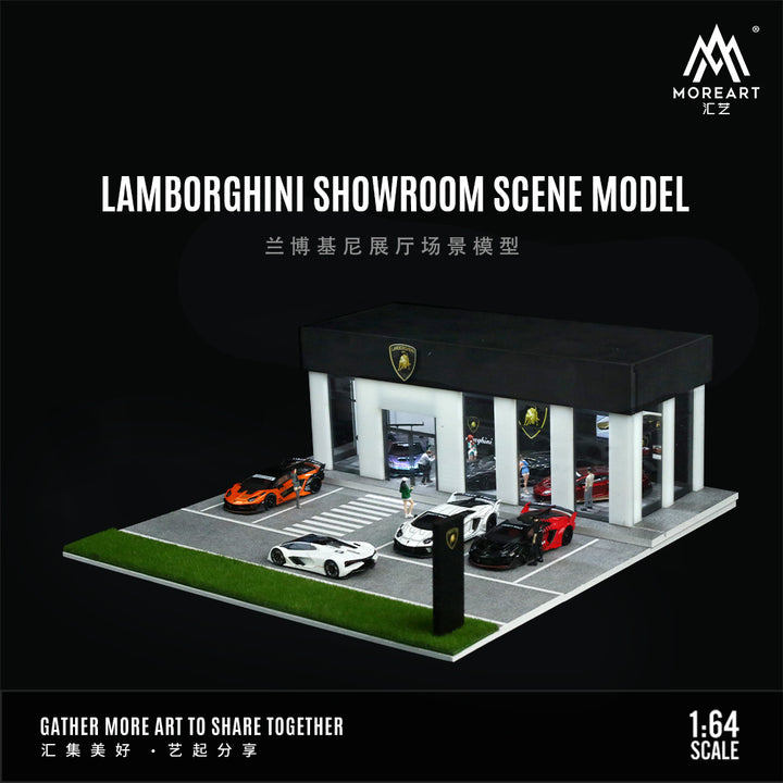 [Preorder] MoreArt 1:64 Lamborghini Showroom Scene Model