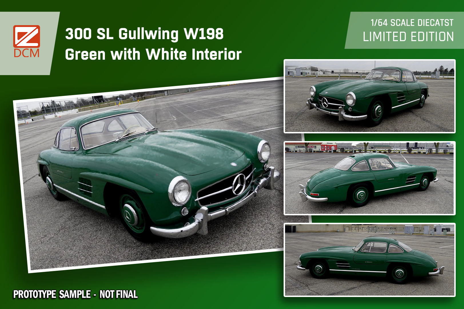 DCM 1:64 Mercedes-Benz 300SL Gullwing W198 (6 Variants