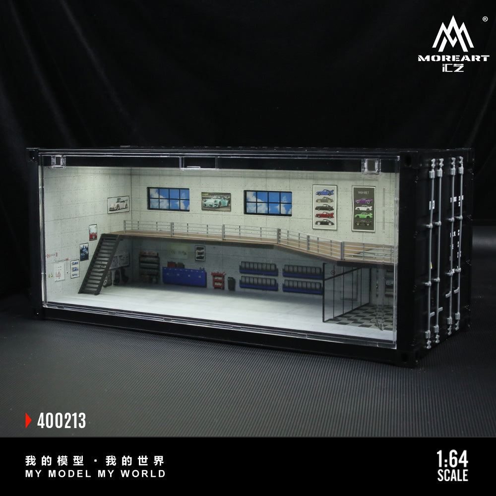 [Preorder] MoreArt 1:64 CONTAINER REPAIR SHOP SCENE (2 Versions)