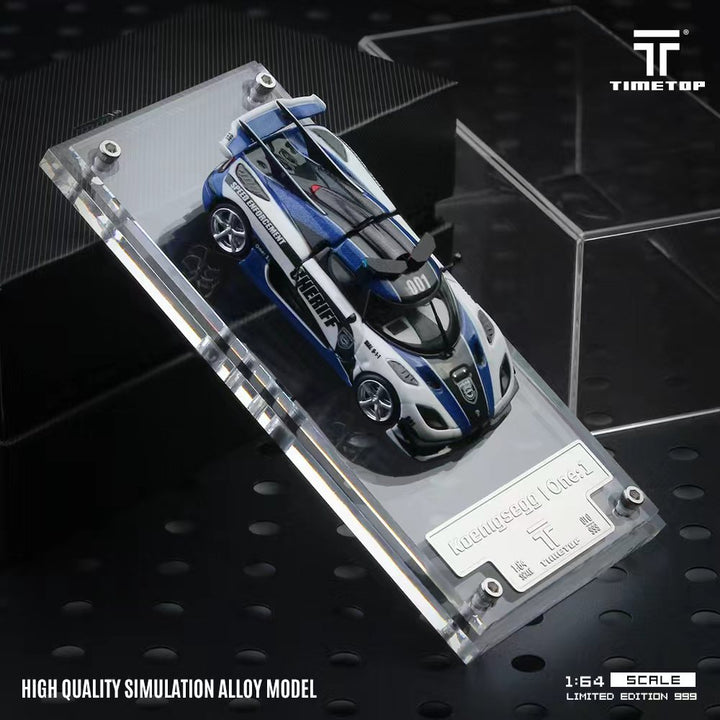 [Preorder] Time Top 1:64 Koenigsegg One:1 Police Livery TT644816