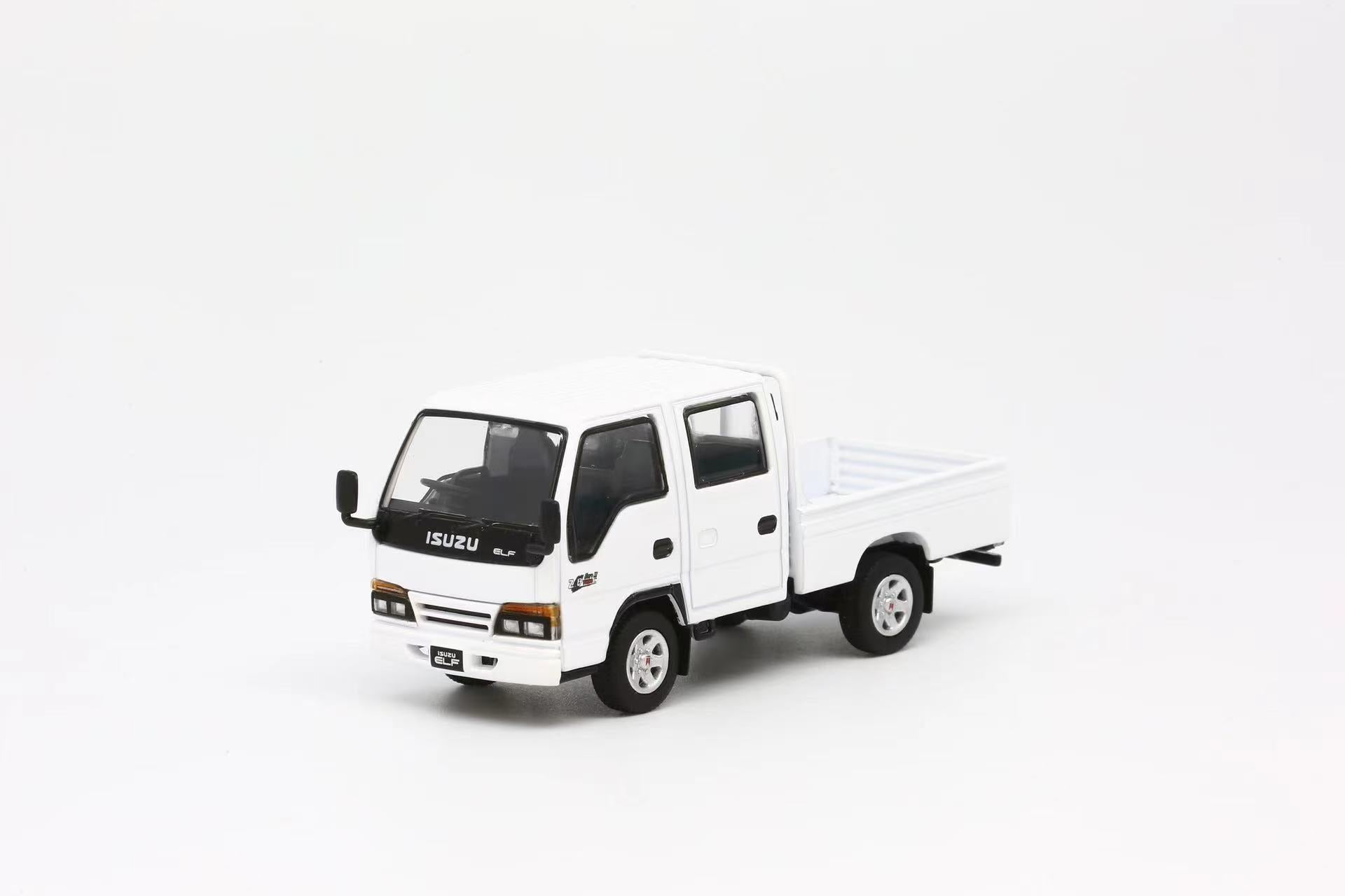 4R-742 Model 1 1/64 いすゞ ISUZU ELF Blue Model 1 1:64 Diecast Model Car - Isuzu ELF Custom Version
