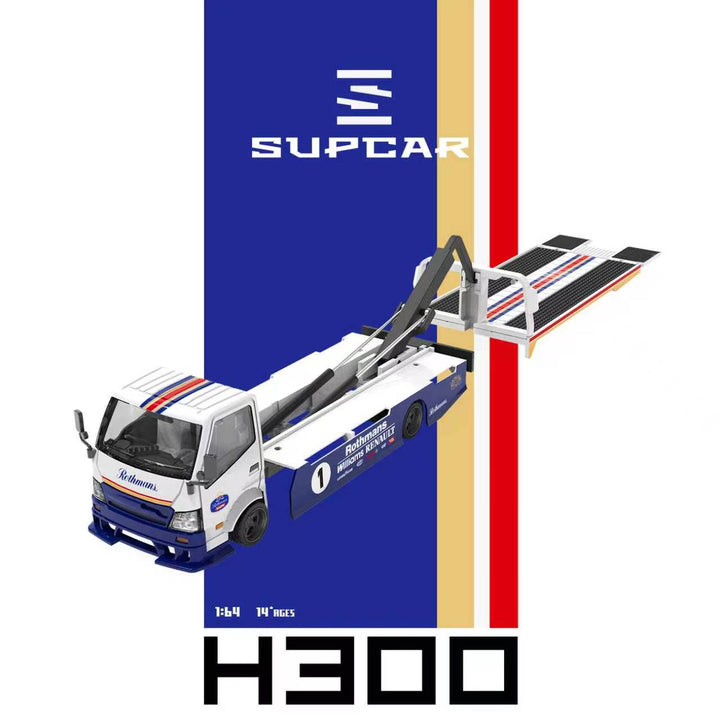 [Preorder] SUPCAR 1:64 H300 Flatbed Transport Trailer Rothmans SC647254