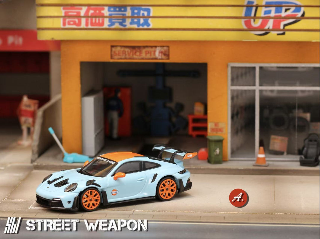 [Preorder] Street Weapon 1:64 992 GT3 RS Gulf (2 Versions)